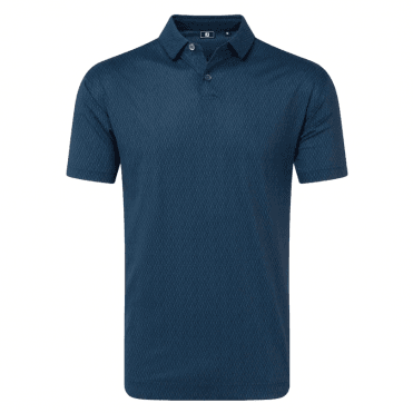 FootJoy Modernist Geo Pique Polo - Navy Tonal