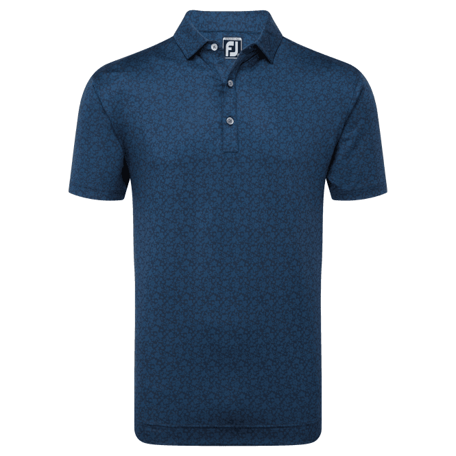 FootJoy  Painted Floral Navy Polo