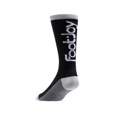 FootJoy Pd Heritage Crew Socks Black/Grey/White