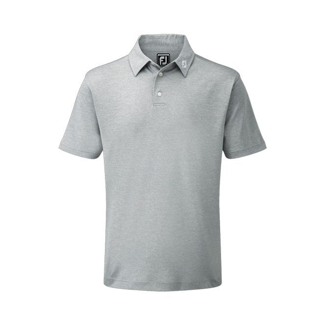 FootJoy  Stretch Pique Polo Shirt - Heather Grey