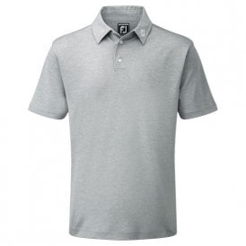 FootJoy Stretch Pique Polo Shirt - Heather Grey