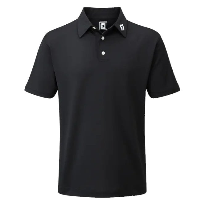 FootJoy  Stretch Pique Solid Polo - Black