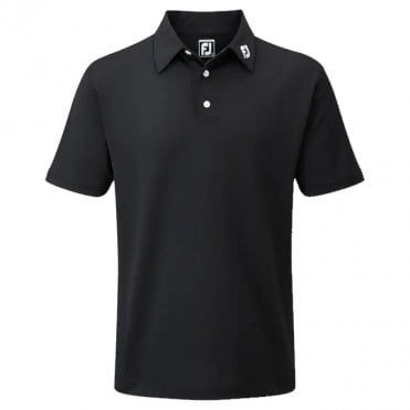 FootJoy Stretch Pique Solid Polo - Black