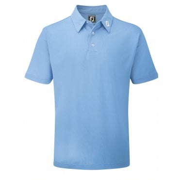 FootJoy Stretch Pique Solid Polo - Light Blue