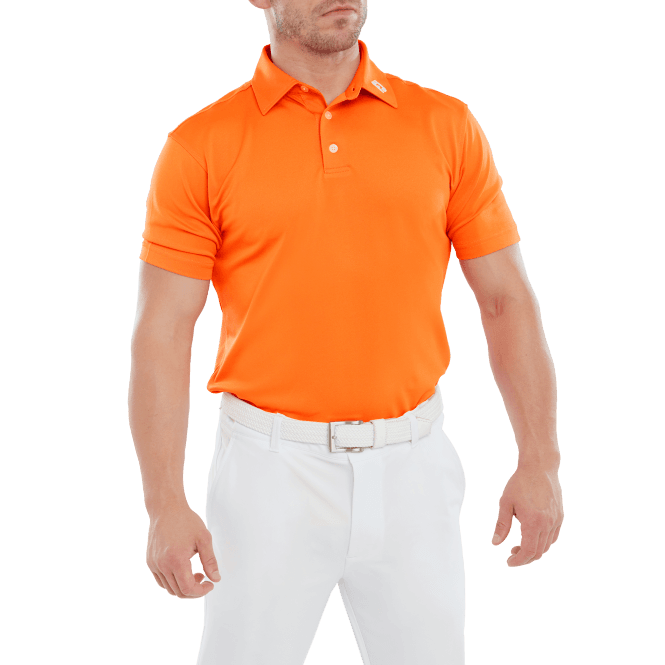 FootJoy  Stretch Pique Solid Polo Orange