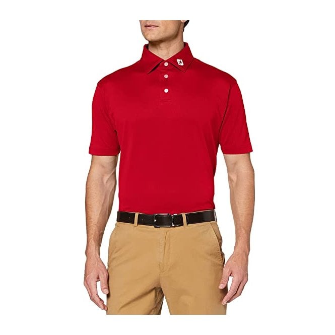 FootJoy  Stretch Pique Solid Polo - Red