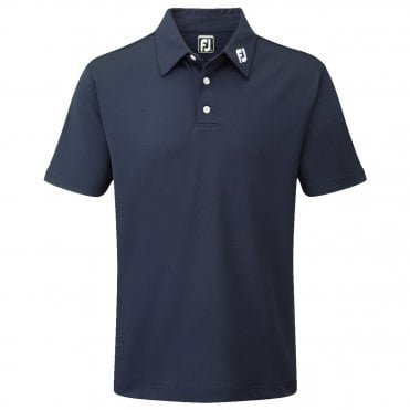 FootJoy Stretch Pique Solid Polo Shirt - Ath Navy