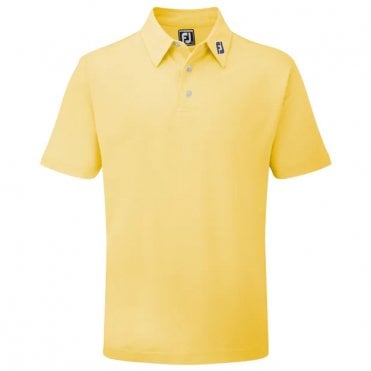 FootJoy Stretch Pique Solid Polo - Yellow