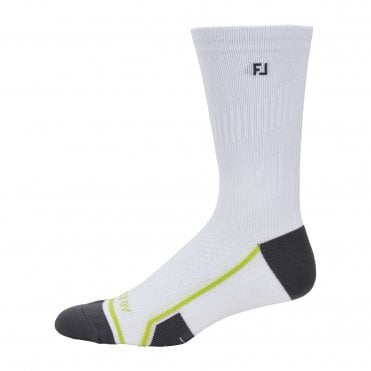 FootJoy Techd.R.Y. Crew Socks - White