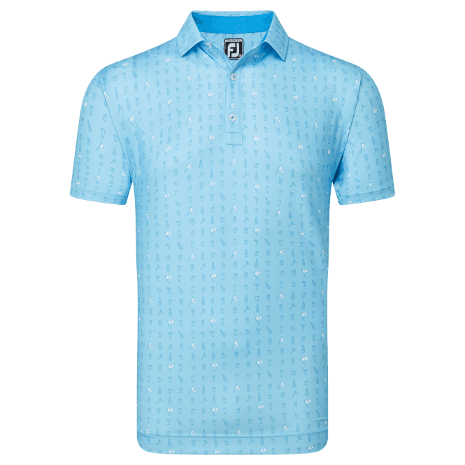 FootJoy  The 19Th Hole Blue Sky Polo