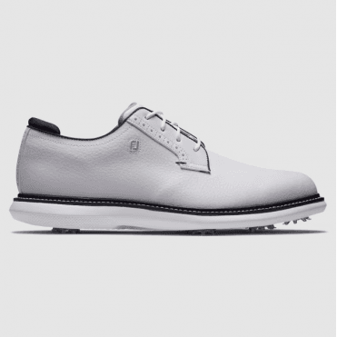 FootJoy Traditions Blucher Golf Shoes - White/Navy