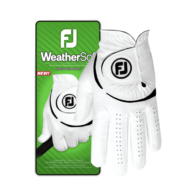 FootJoy  WEATHERSOF Mens Glove WHITE