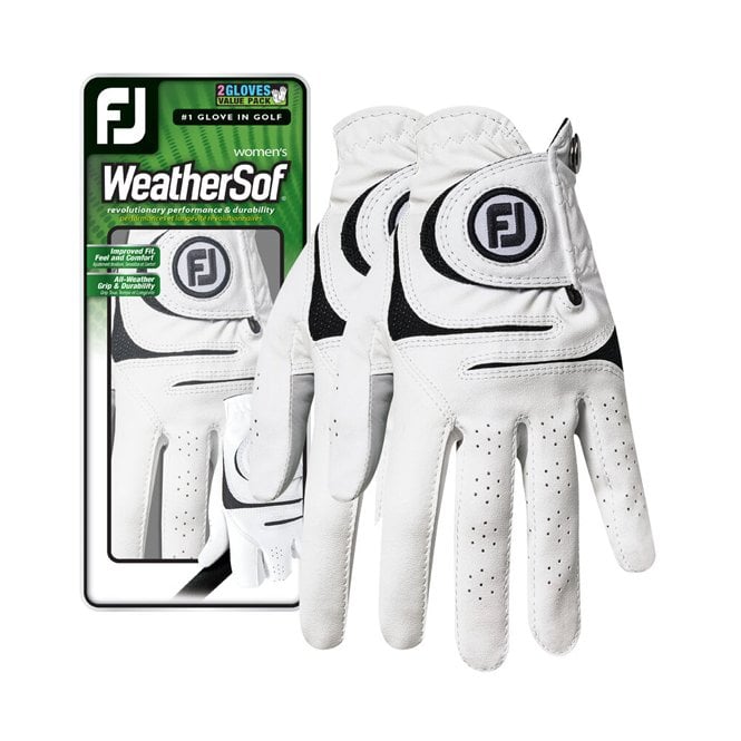 FootJoy  Womens Weathersof White 2 Pack Gloves