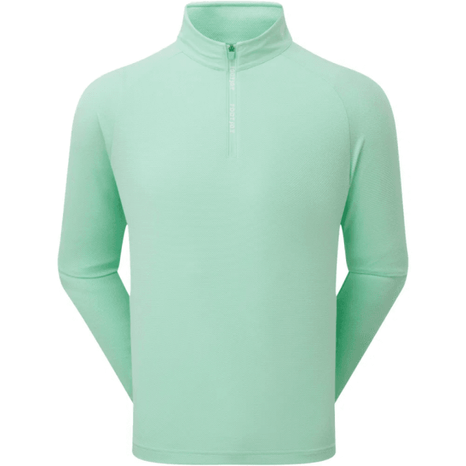 FootJoy  Wordmark Chill-Out Midlayer - Sea Glass/White