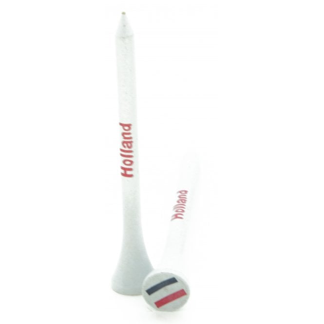 Gamola Golf 100 Holland Patriotic Wooden 70mm 2 3/4 Golf Tees