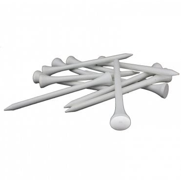 1000 White Wooden 83mm 3 1/4 Golf Tees