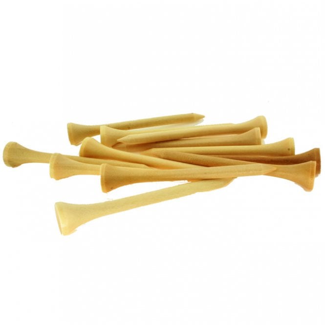 Gamola Golf 500 Natural Wooden 55mm 2 1/8 Golf Tees