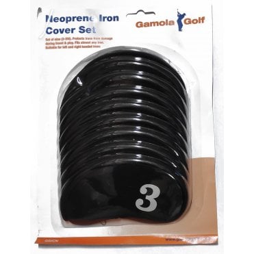 9 Neoprene Iron Covers 3-SW Golf Headcovers