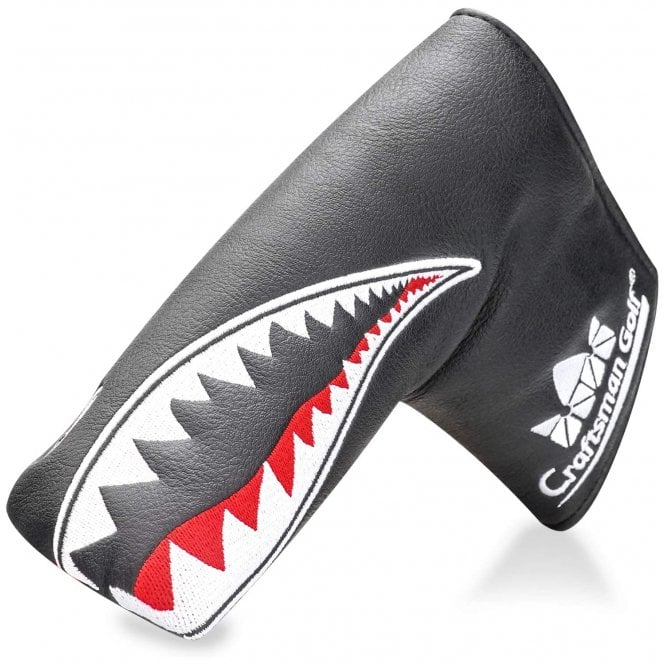 Gamola Golf Big Teeth Oxford Shark Novelty PU Putter Headcover