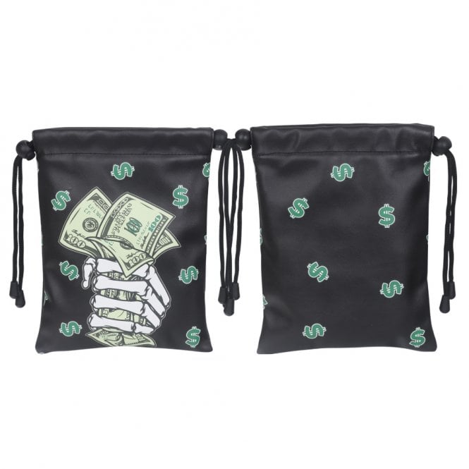 Gamola Golf Black Skeleton Cash Accessory  bag 19*24cm