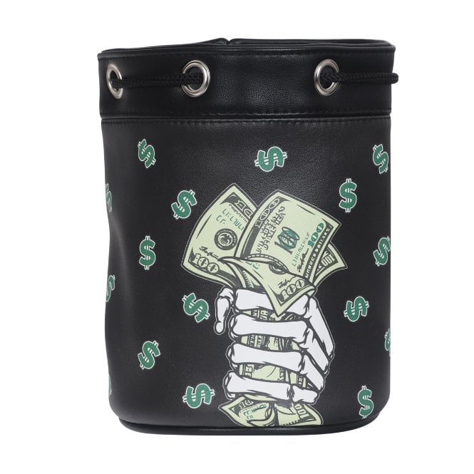 Gamola Golf Black Skeleton Cash barrel Accessory bag 17*12cm