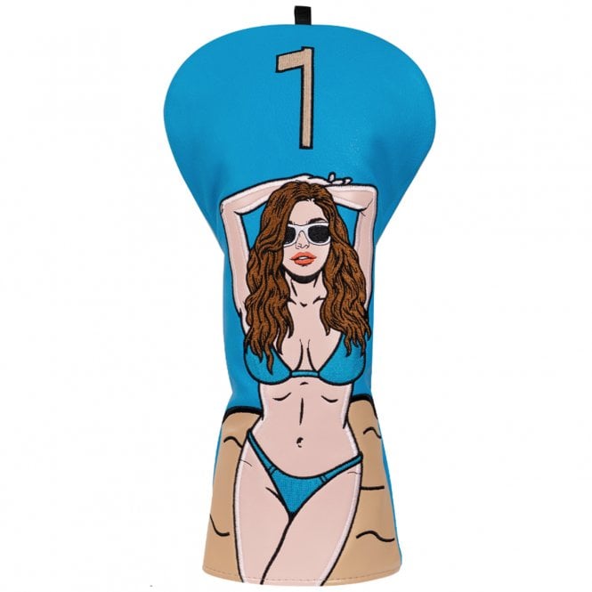 Gamola Golf Blue Bikini Lady Beach Driver Headcover