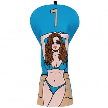 Blue Bikini Lady Beach Driver Headcover
