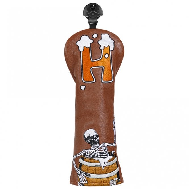 Gamola Golf Brown Skeleton PU Leather Hybrid Headcover