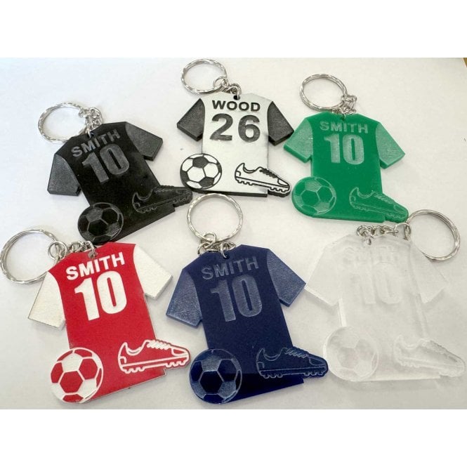 Gamola Golf Custom Laser Engraved Football Shirt Acrylic Keyring