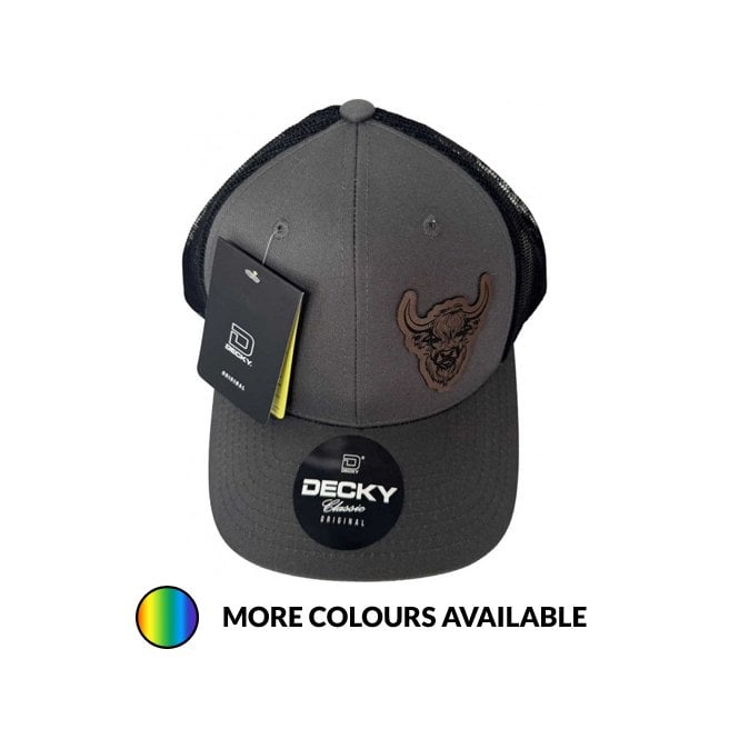 Gamola Golf Custom Patch Design Decky 6021 Classic Mid Pro Trucker 6 Panel Cap