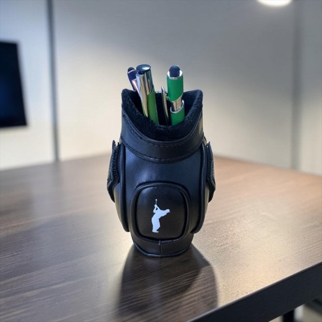 Gamola Golf Logo Pen Desk Caddie Golf Bag - Black
