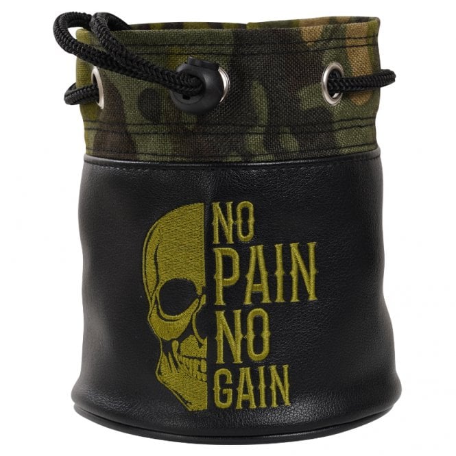 Gamola Golf No Pain No Gain Skull Camouflage Accessory barrel pouch bag 13*15cm