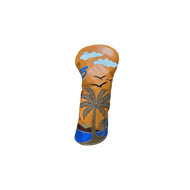 Gamola Golf Orange & Blue Coconut Tree Blade Fairway #3 Headcover