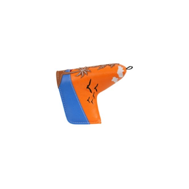 Gamola Golf Orange & Blue Coconut Tree Blade Putter Headcover