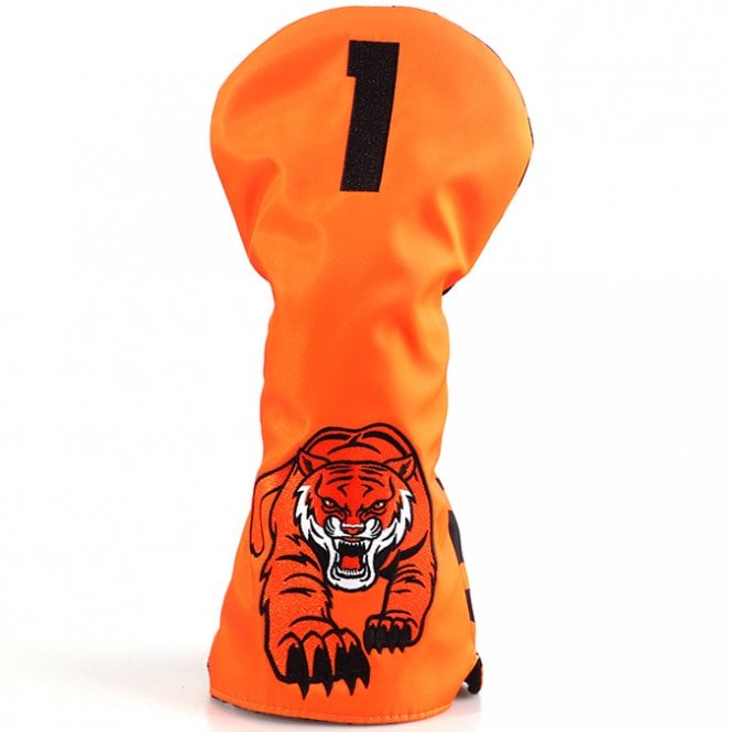 Gamola Golf Orange Prowling Tiger Driver Headcover