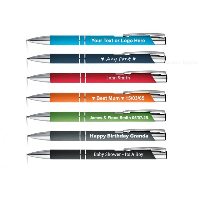 Gamola Golf Personalised Logo Engraved Soft Touch Aluminium Ball Point Pen