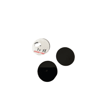 Personalised Logo Gun Metal 25mm Golf Ball Marker