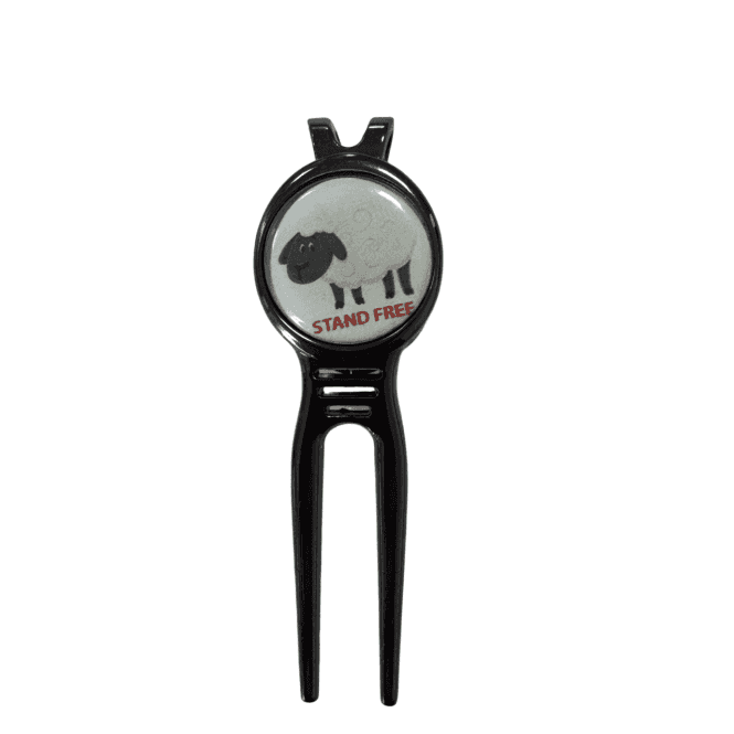 Gamola Golf Personalised Logo Gun Metal Magnetic Pitch Repair Tool