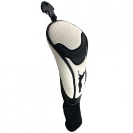 Premium Leatherette White Rescue Headcover with Sock