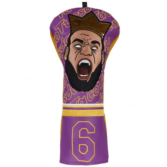 Gamola Golf Purple & Yellow #6 King Driver Headcover