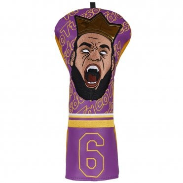 Purple & Yellow #6 King Driver Headcover