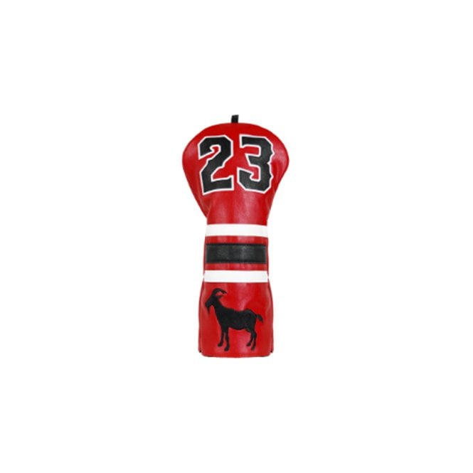 Gamola Golf Red & Black #23 Goat Driver Headcover