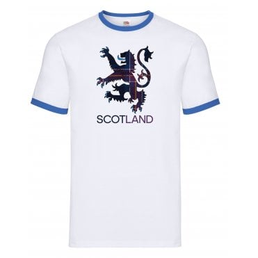 Scotland Rampant Lion Big Logo Shirt White