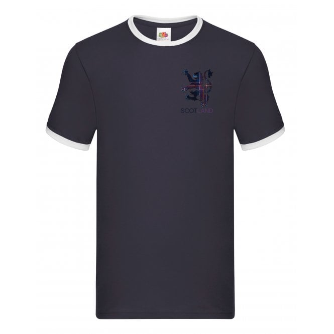 Gamola Golf Scotland Rampant Lion T-Shirt Navy - Football/Euros/Germany 2024