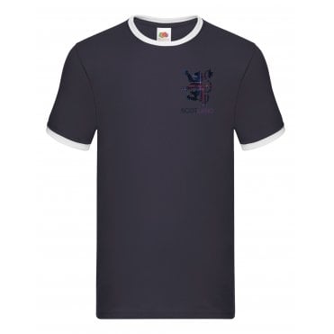 Scotland Rampant Lion T-Shirt Navy - Football/Euros/Germany 2024