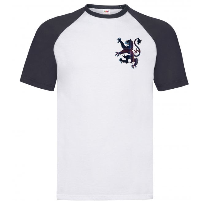 Gamola Golf Scotland Rampant Lion T-Shirt White/Navy - Football/Euros/Germany 2024