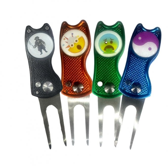 Gamola Golf Snap Pitch Repair -Metal Removable Ball Marker - Custom Logo