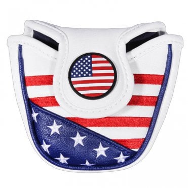 USA Flag PU leather Mallet Putter Headcover