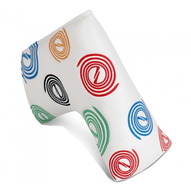 Gamola Golf White Colour Swirl Blade PU Novelty Putter Headcover