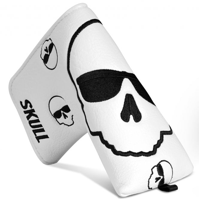Gamola Golf White Skull Blade Golf Putter Headcover
